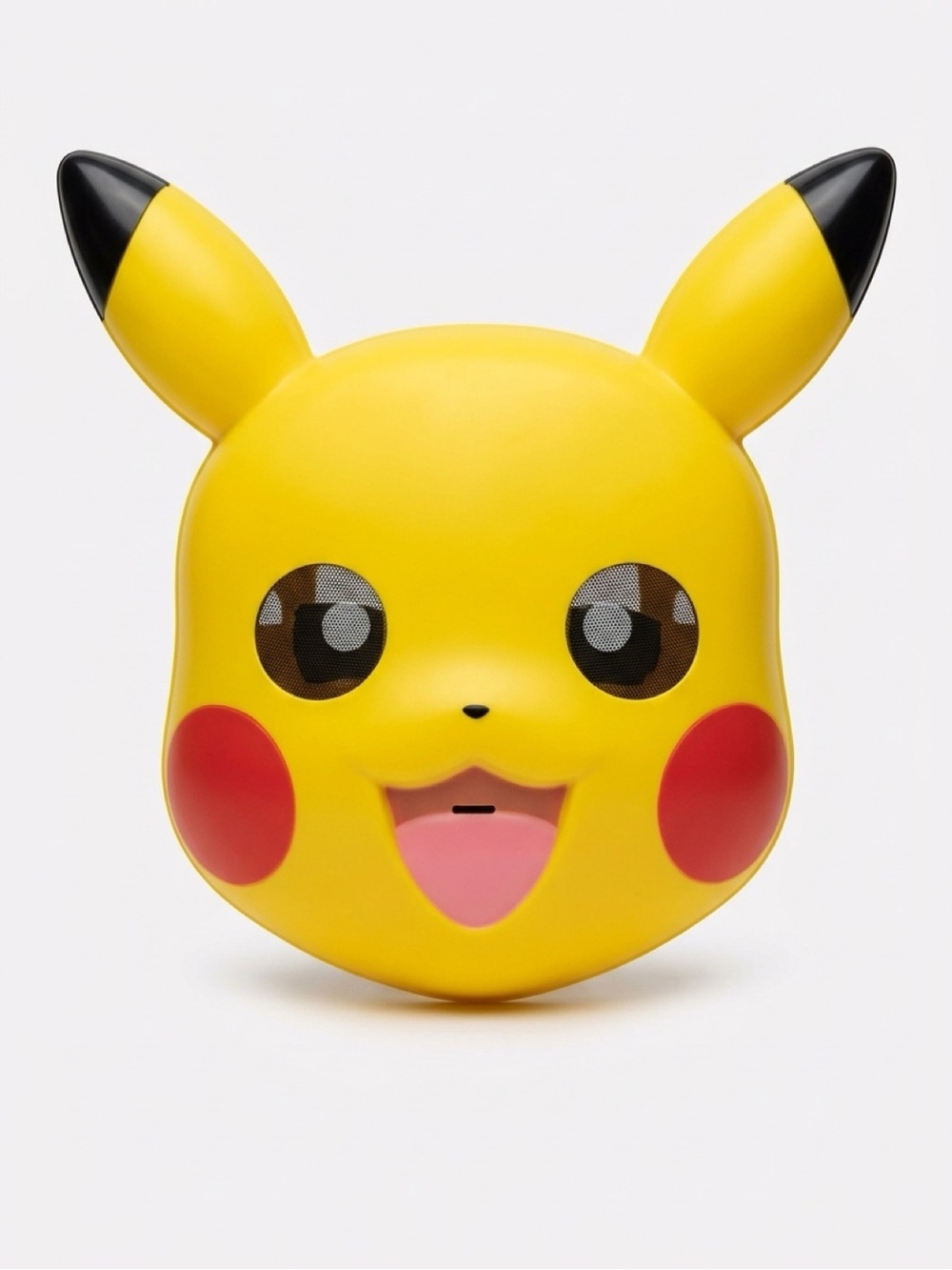 Pikachu Pokemon Face Mask/Cosplay Sturdy Plastic. Adjustable Velcro Strap. EUC.